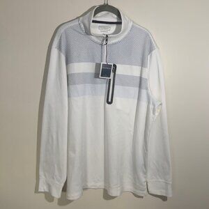 NWT Club Room Performance Athleisure Business Casual 1/4 Zip Pullover Size L